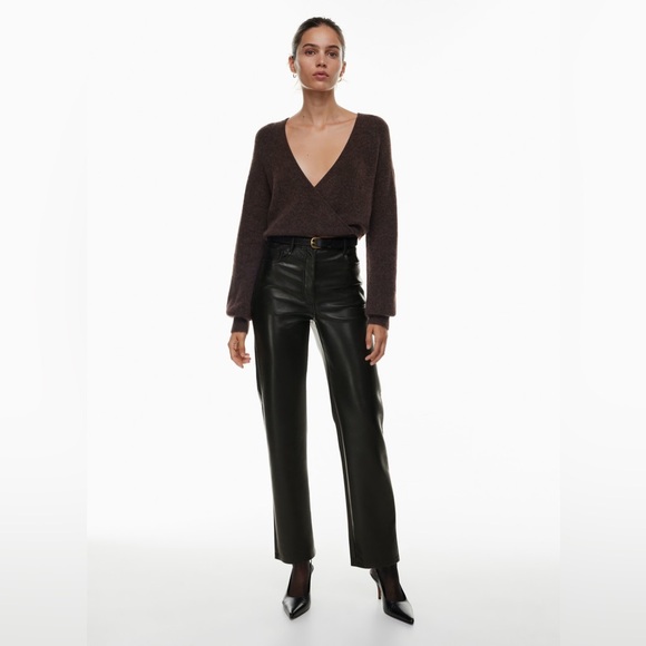 Aritzia Pants - ARITZIA Wilfred Melina Straight Leg pants in Black Noir NWOT